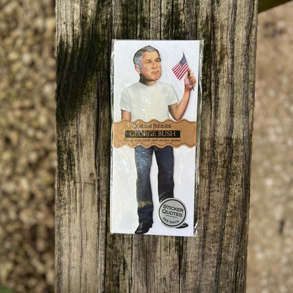 Quotable Notables - Lot of 5 Blank Notecards with Quote Stickers - Picture 4 of 11